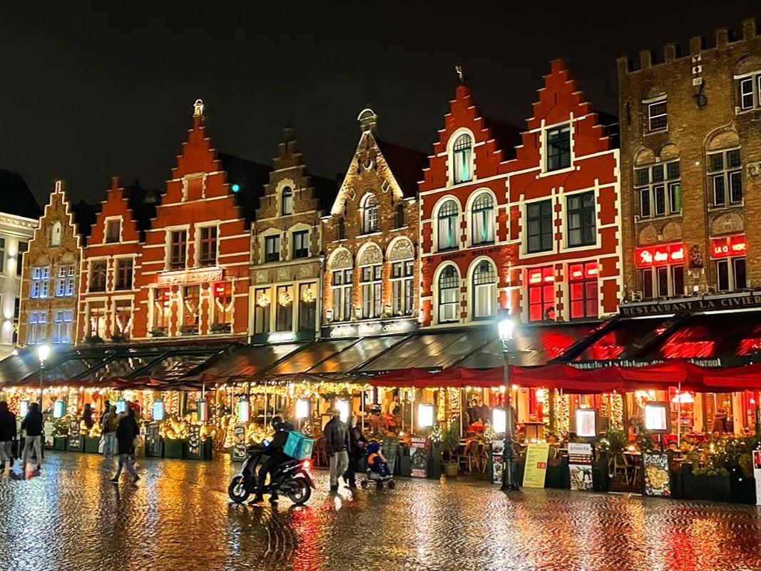 Bruges at Christmas Winter Glow and Christmas Market in Brugge Belgium